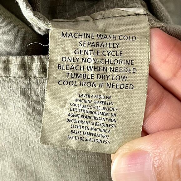 NSF Safari Blazer Jacket Womens Large Green Military Lightweight Cotton Utility - Picture 7 of 14